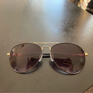 Black Aviator Sunglasses